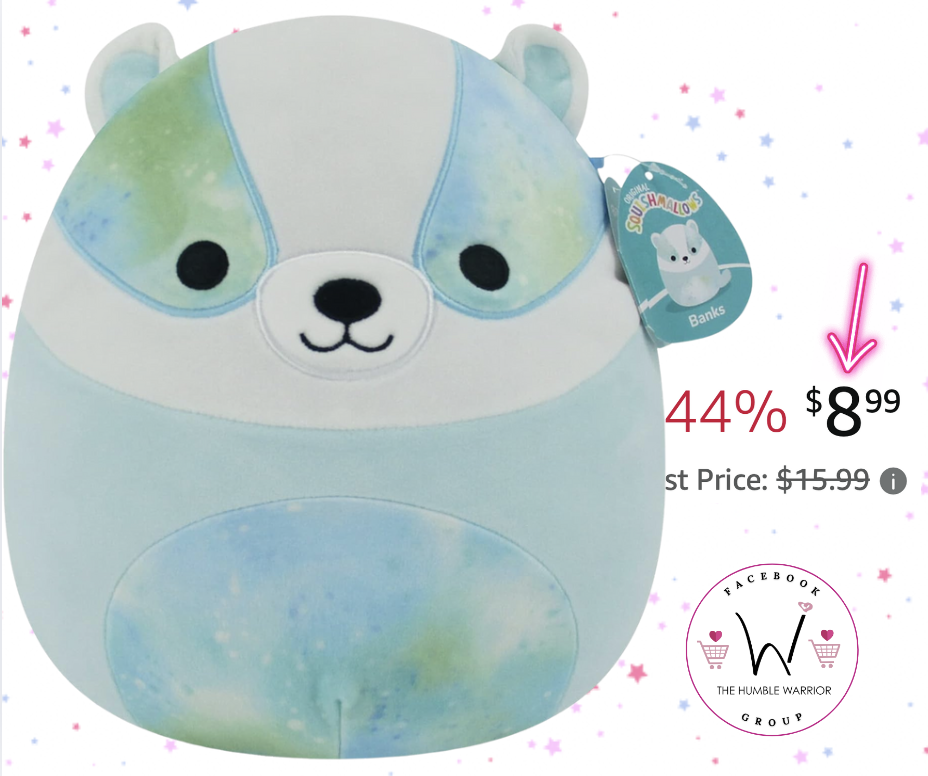 Banks the Blue Badger 12-inch Squishmallow!